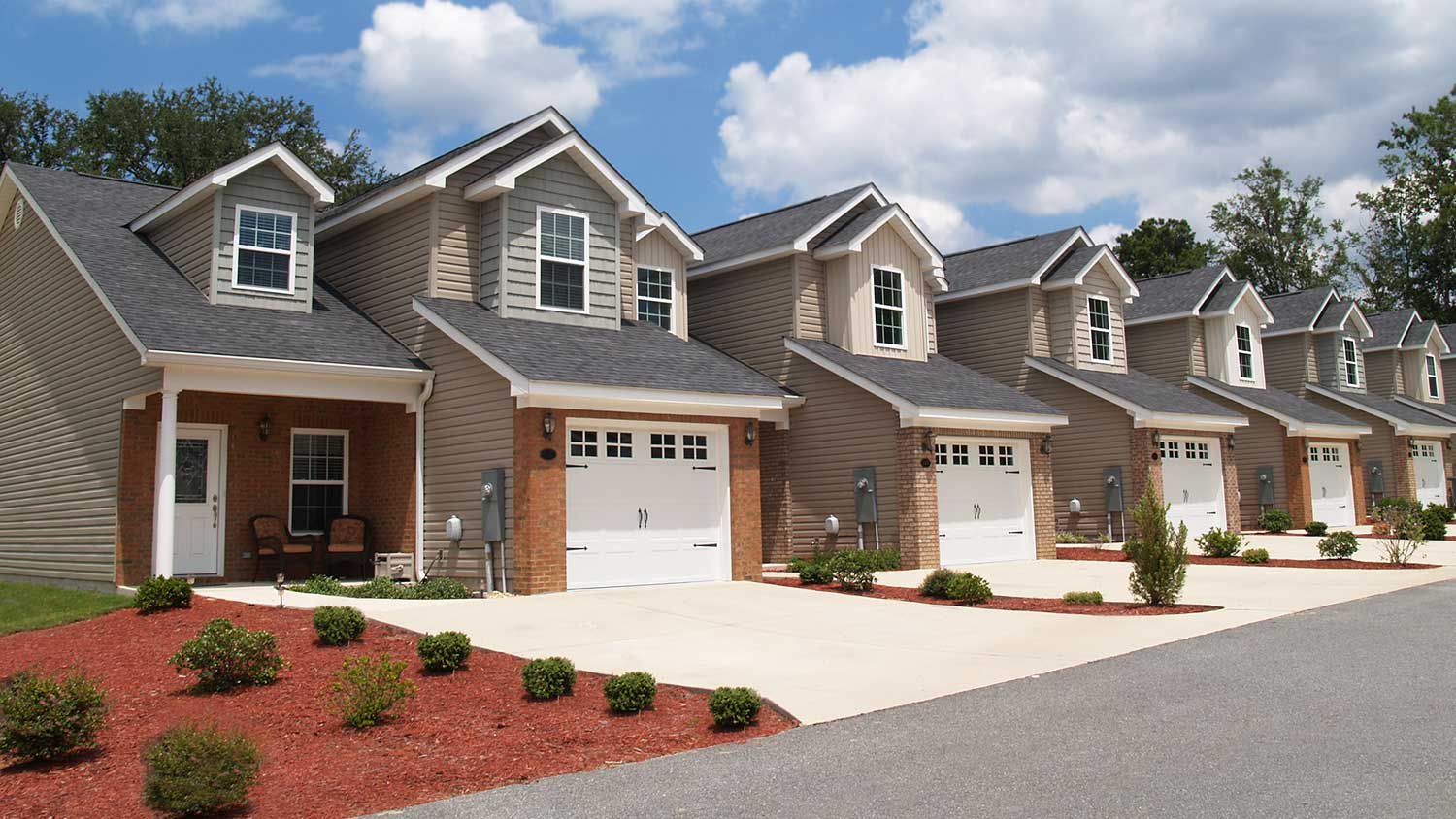 New neighborhood with patio homes