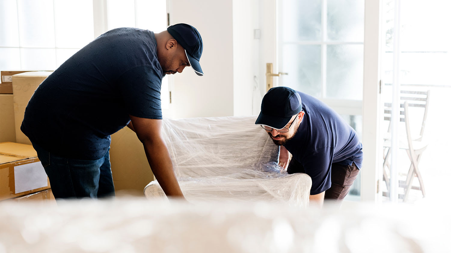 Movers in a house