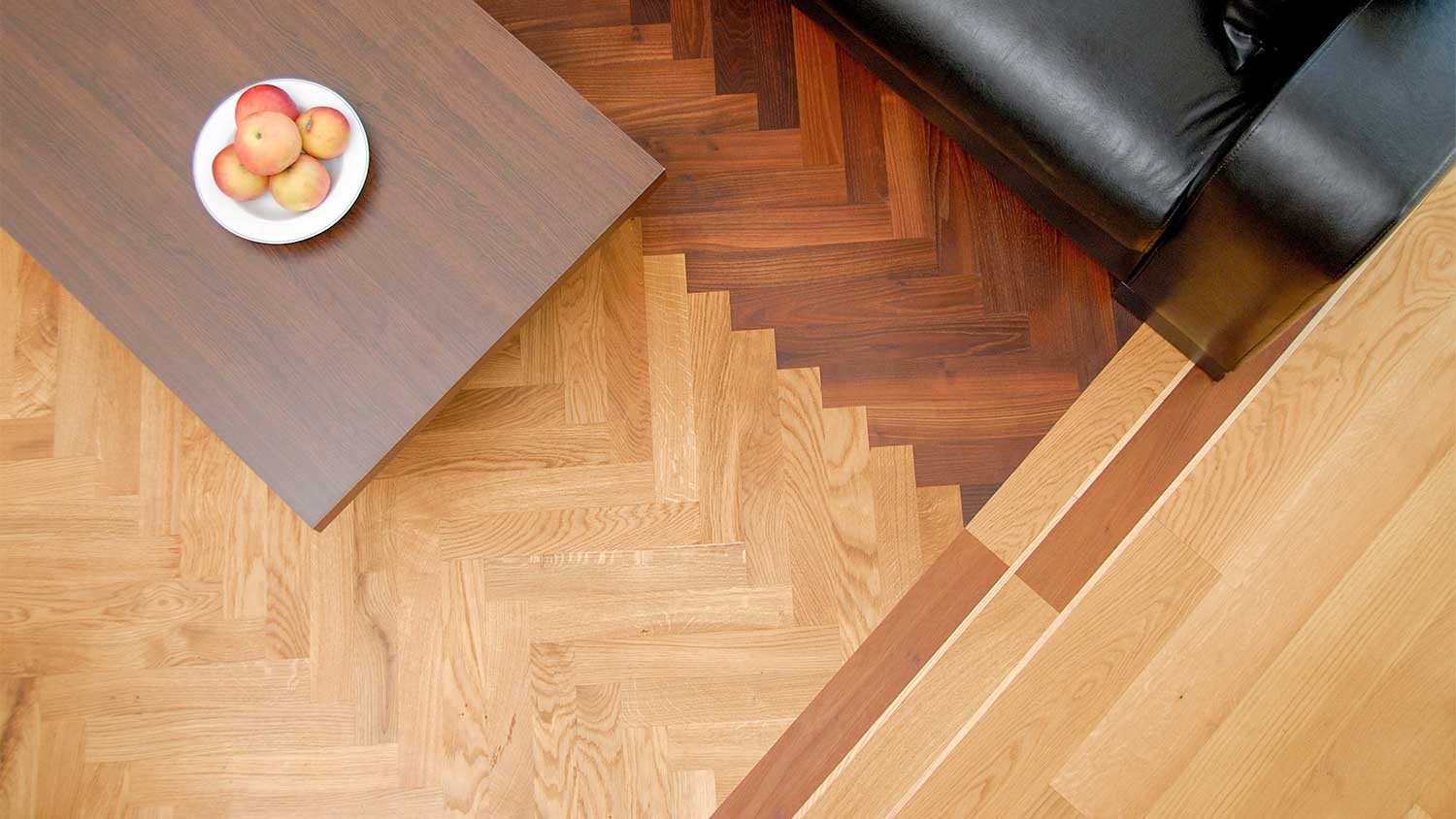 Transition between two kinds of wood flooring