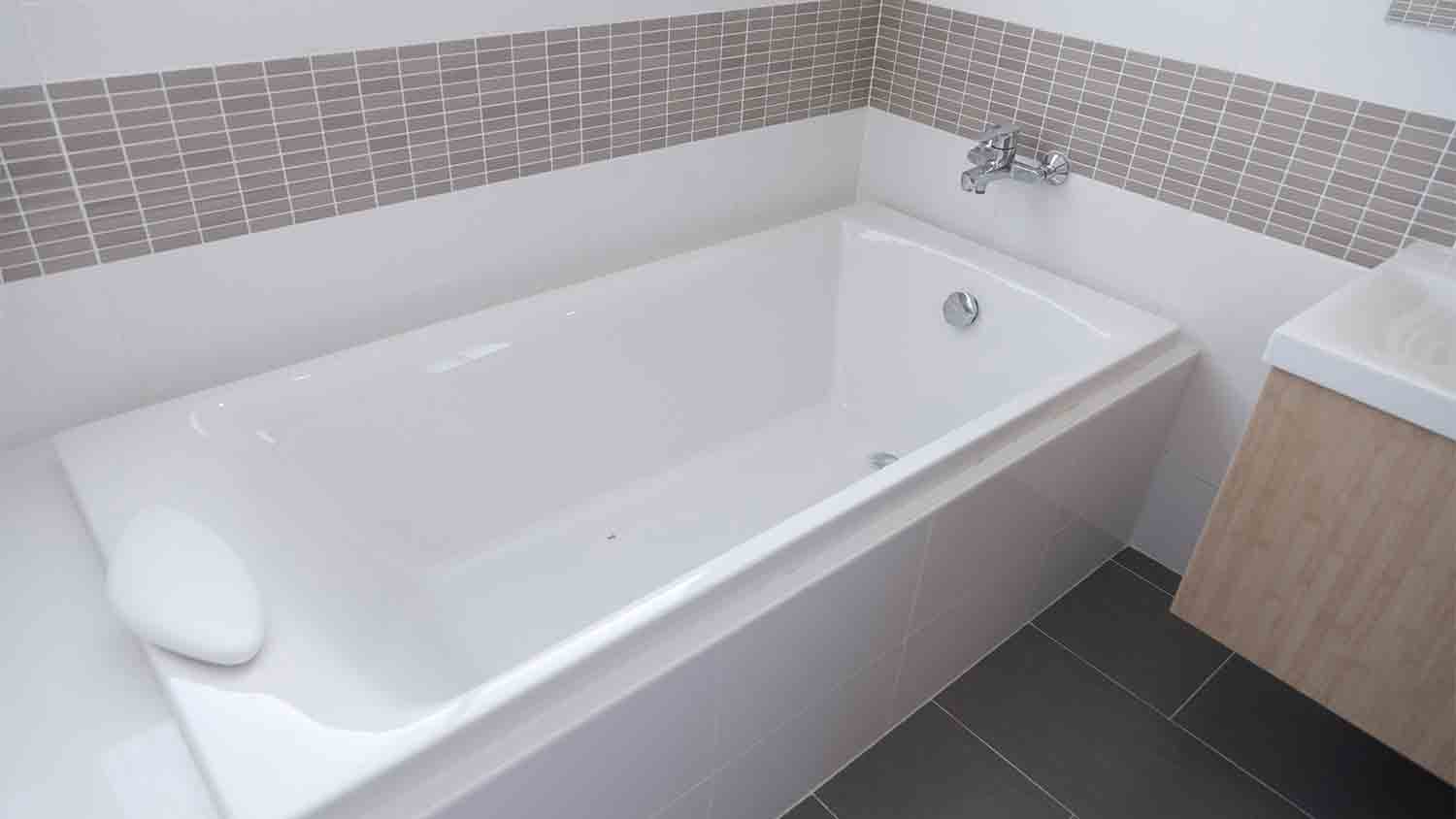 grey and white bathroom