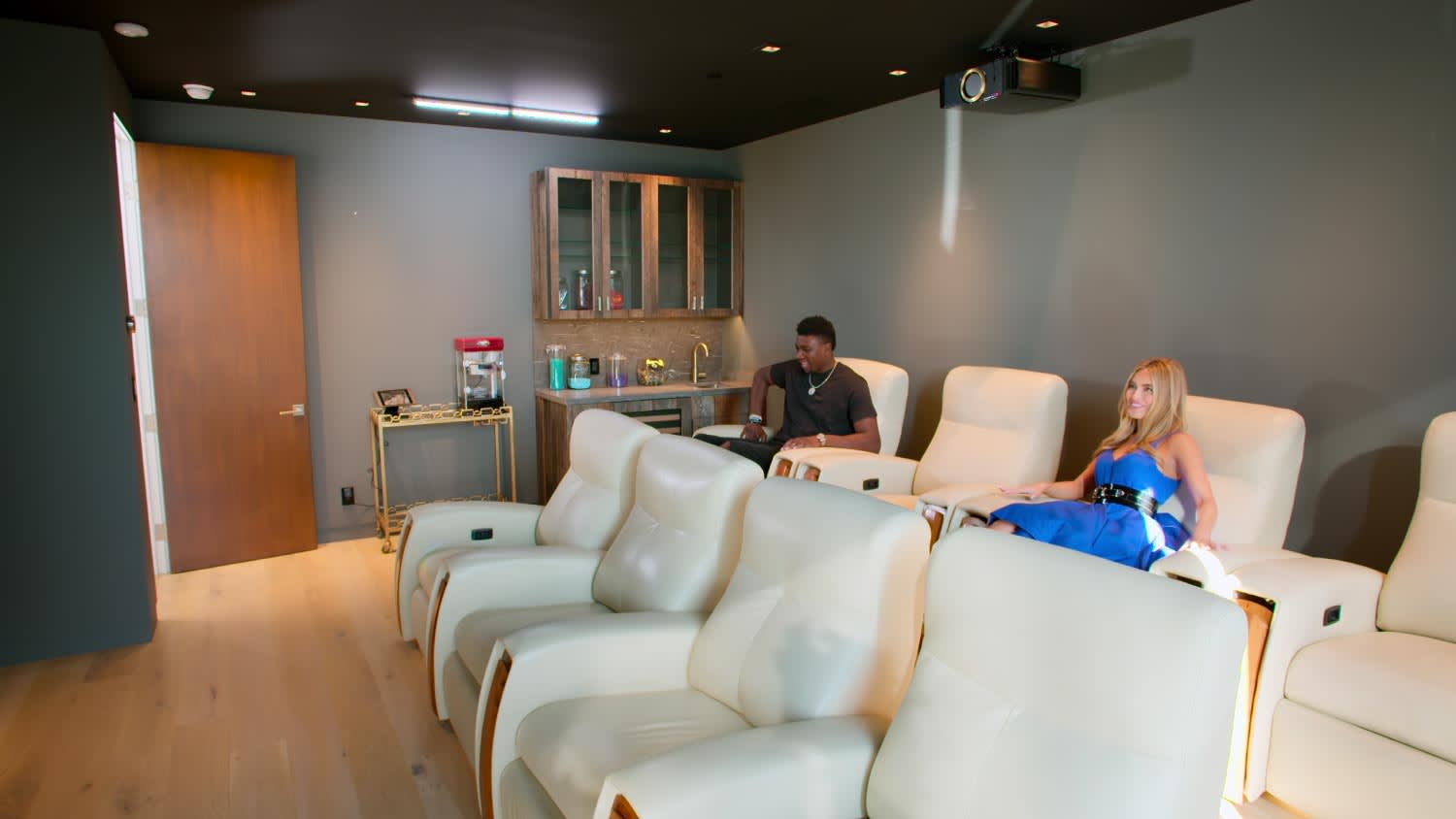 A movie theater room
