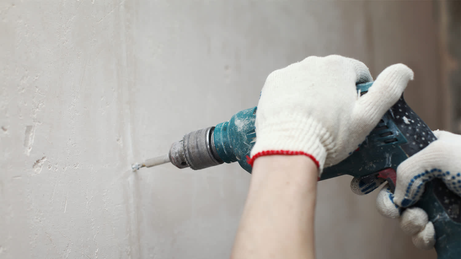 Power drill drywall gloves