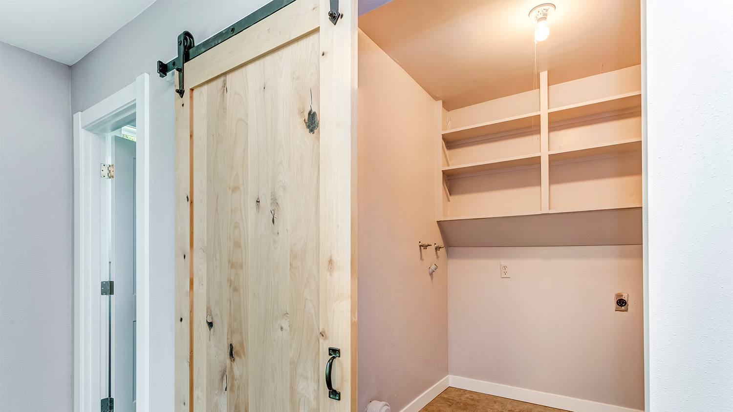 Sliding door cover closet area