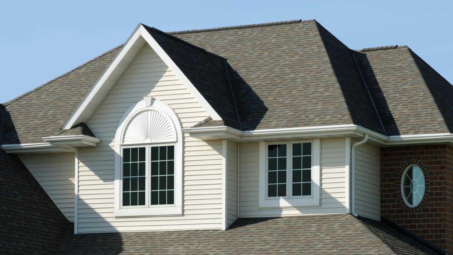 A house with a new roof