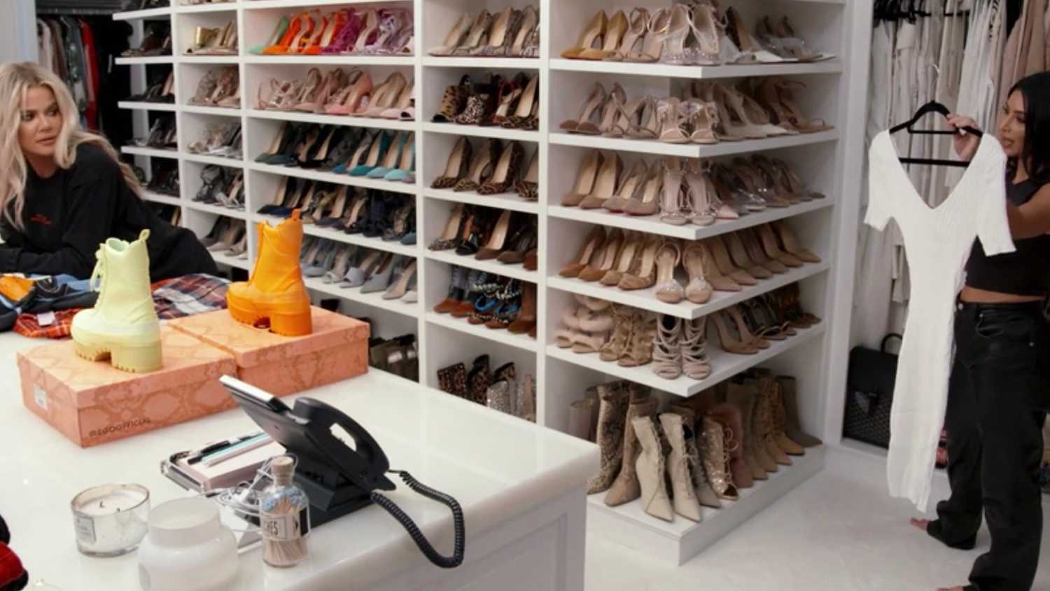 Khloe Kardashian’s walk-in closet