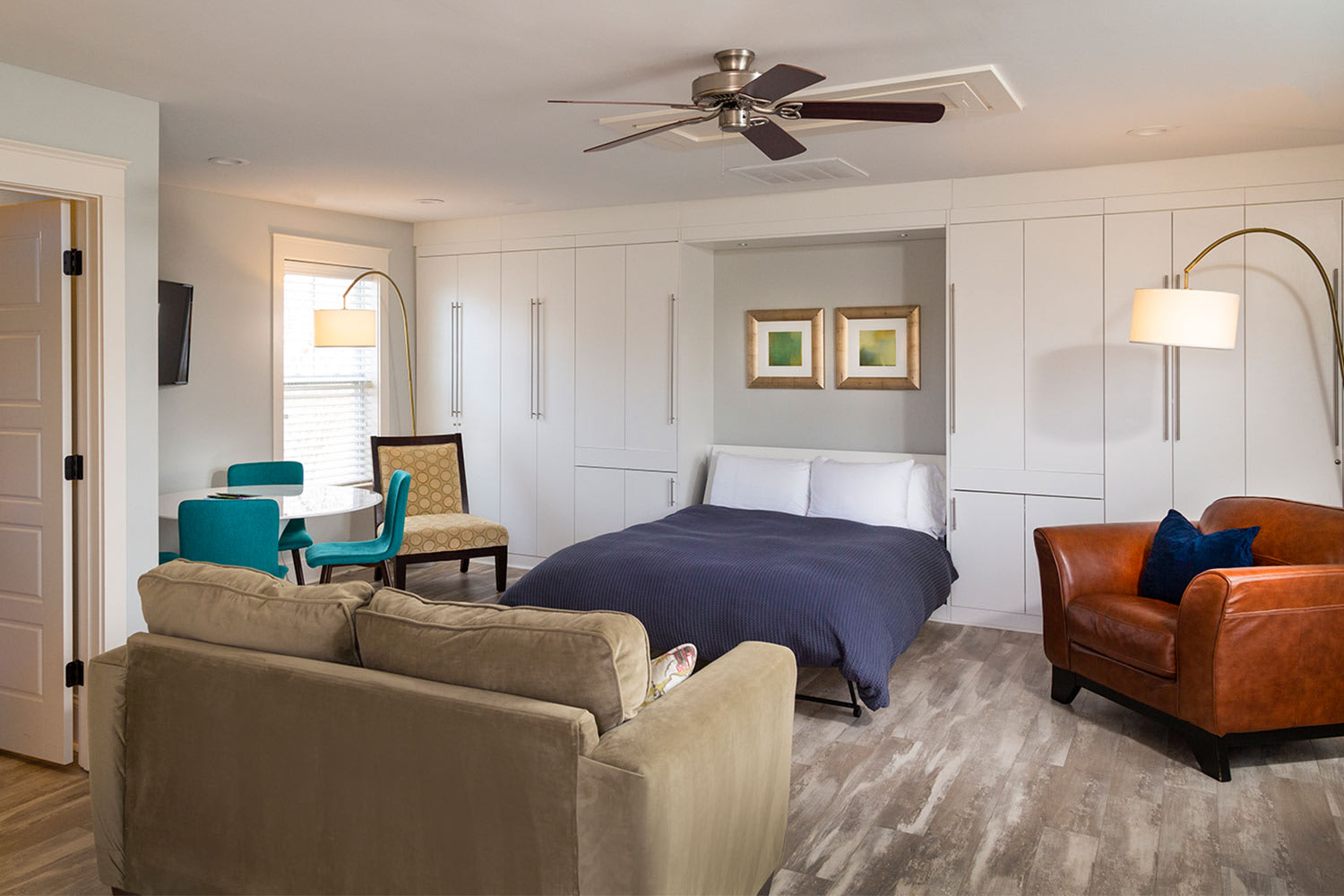 small apartment with Murphy bed