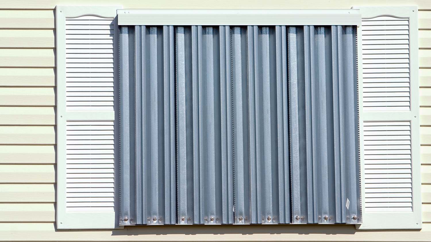 metal hurricane shutters