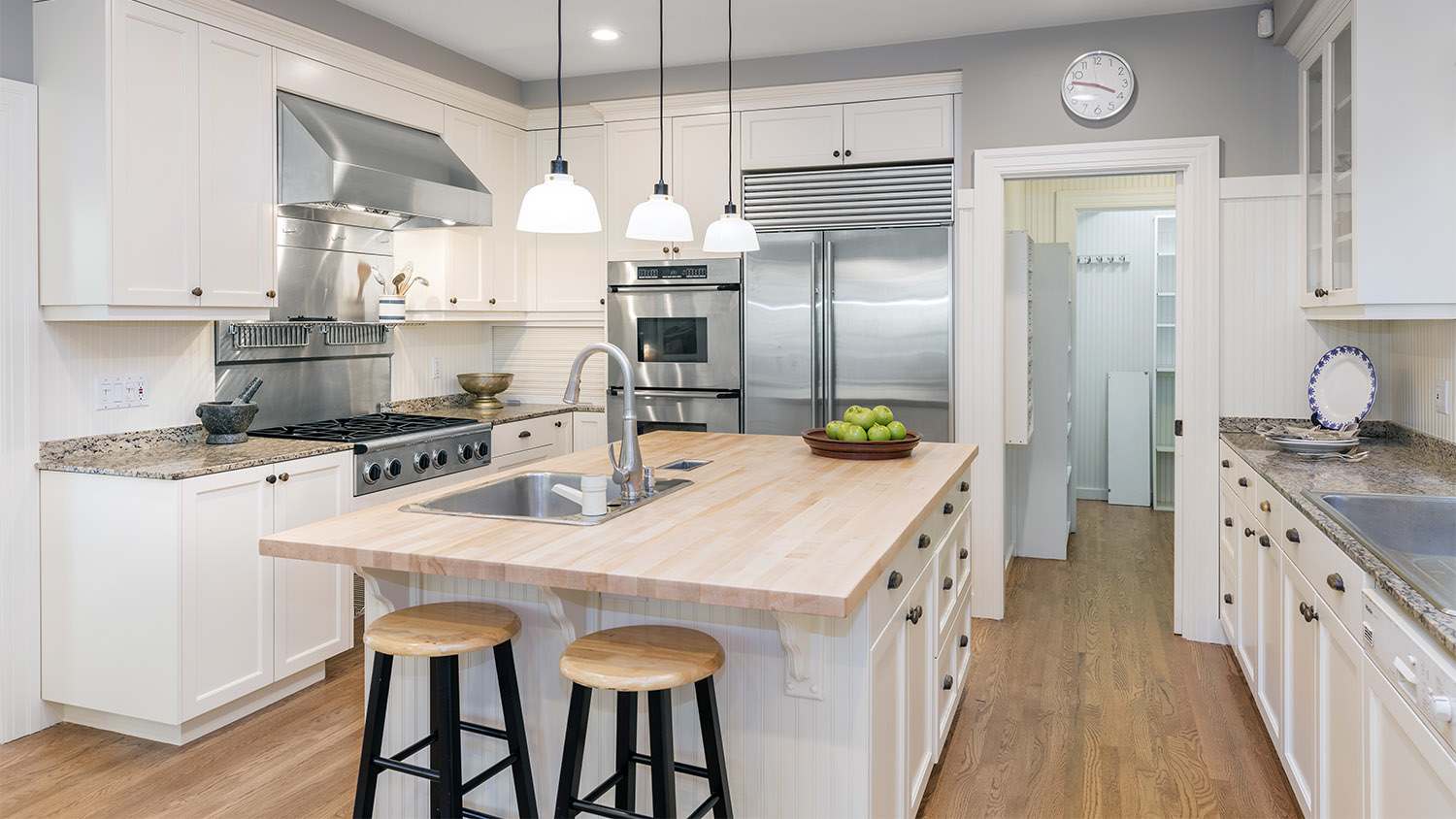 kitchen with neutral color palette