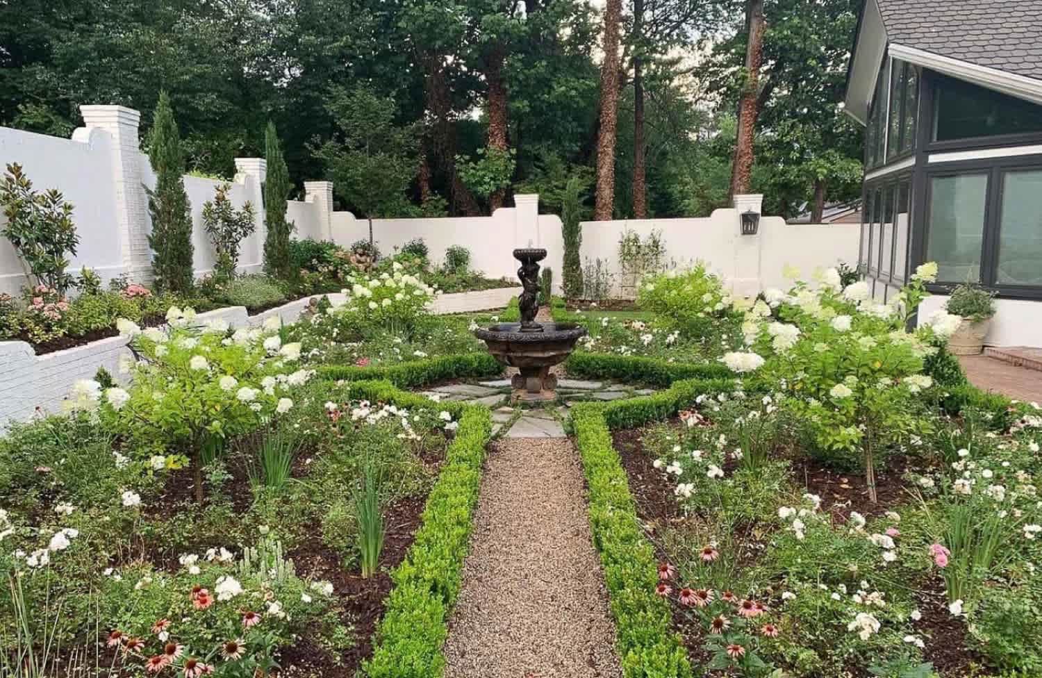 A medieval garden at home