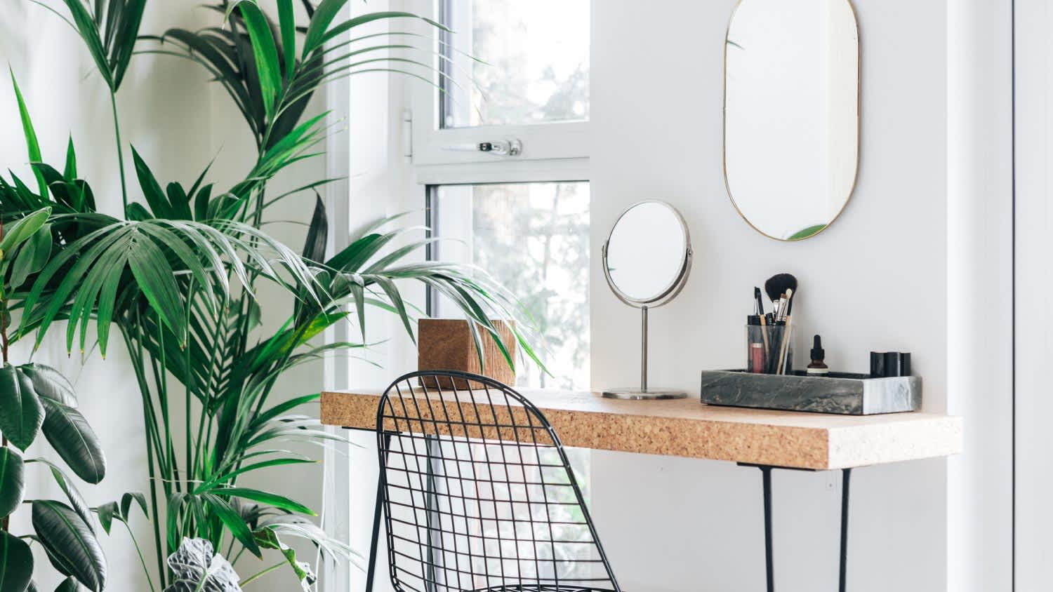 A corner of the modern bedroom