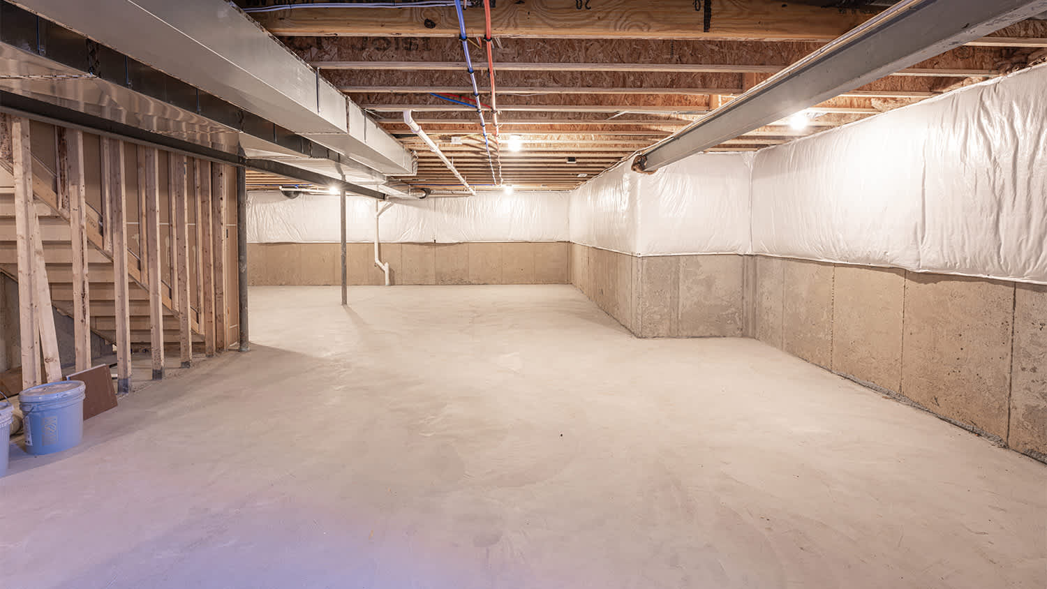 insulated and waterproof basement