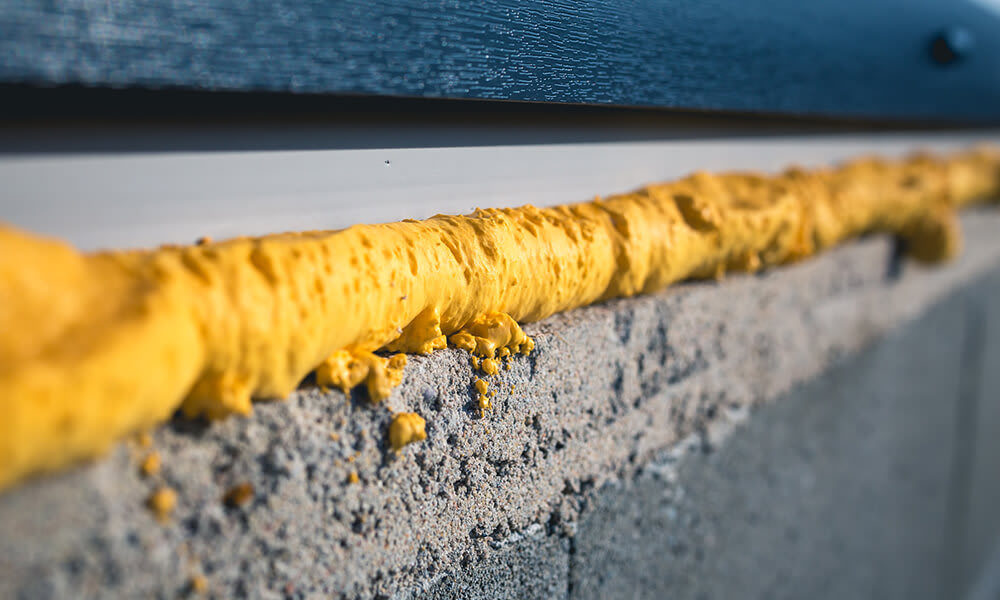 Poly urethane foam used on foundation