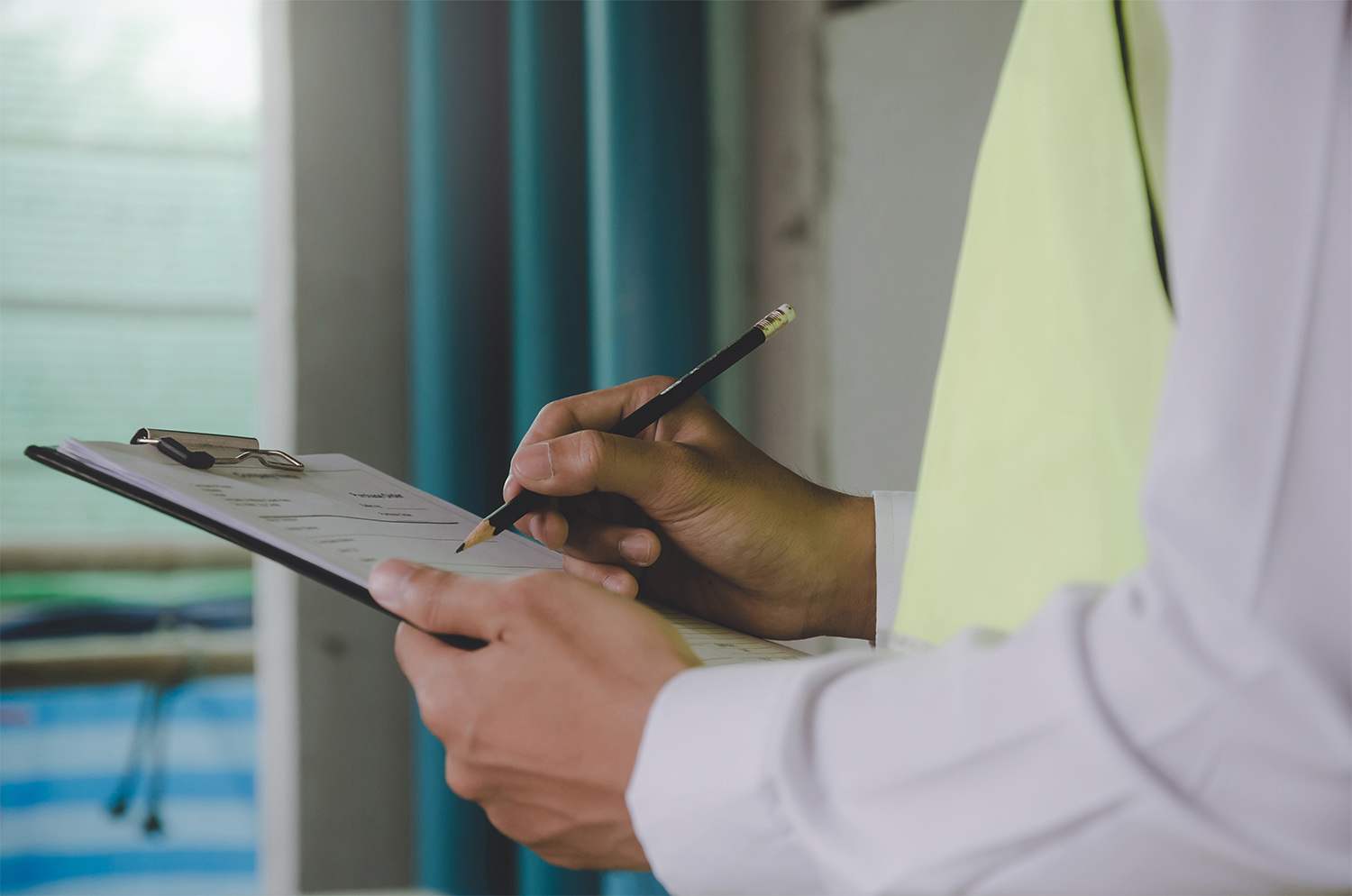 Professional inspecting electrical in home