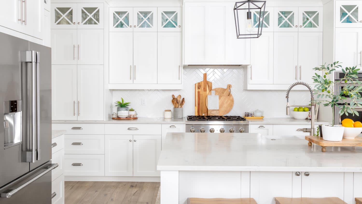 A modern farmhouse kitchen