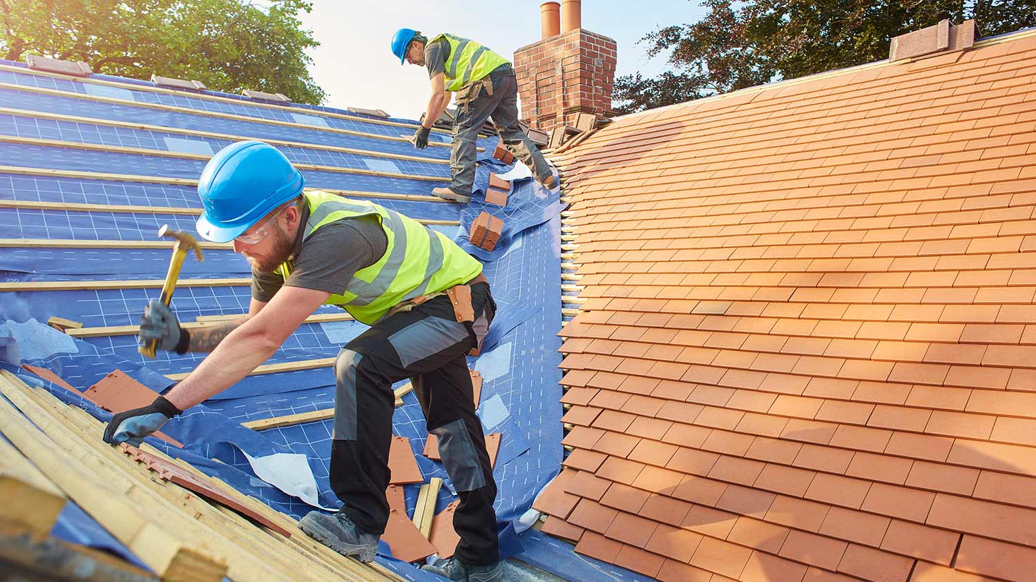 New tile roofing