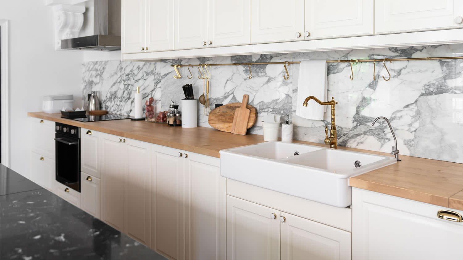modern kitchen with clean countertops