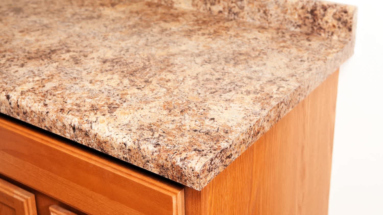 Close-up of a laminate countertop