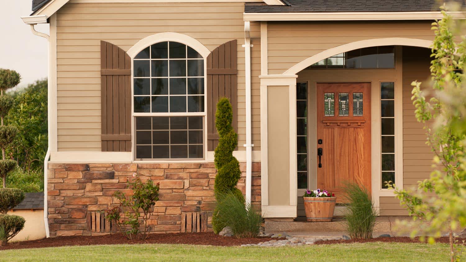 Attractive home exterior