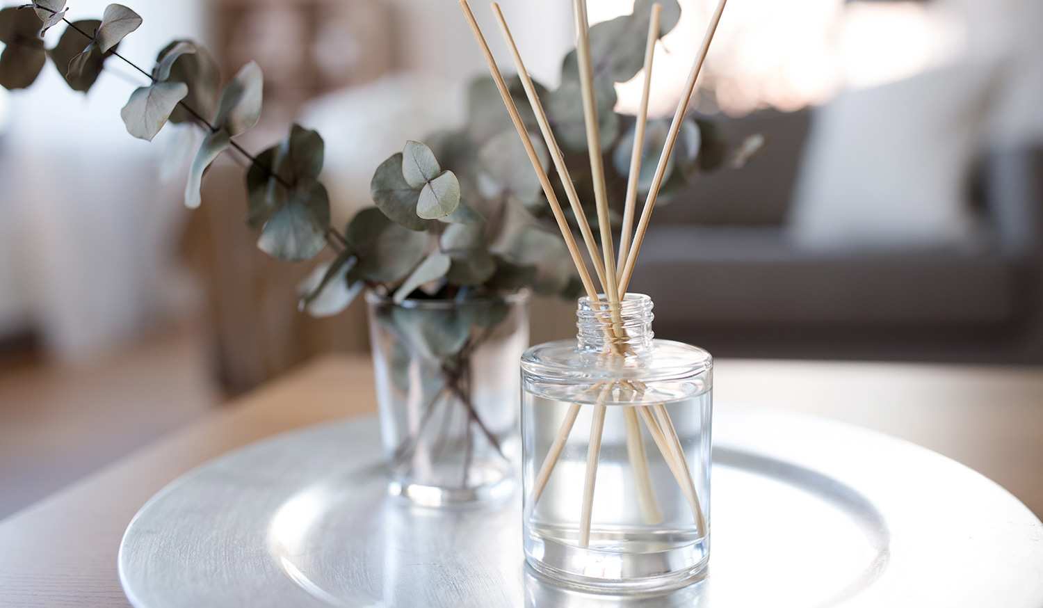 Essential oil diffuser in a home