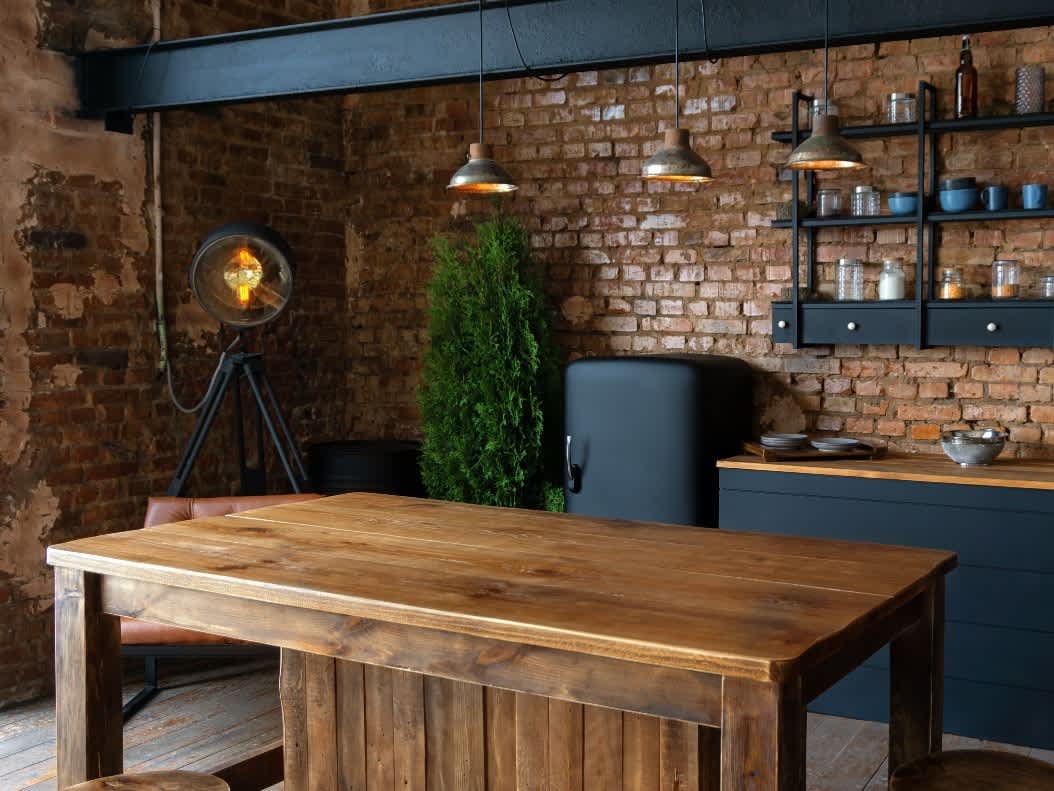 Industrial-styled bar