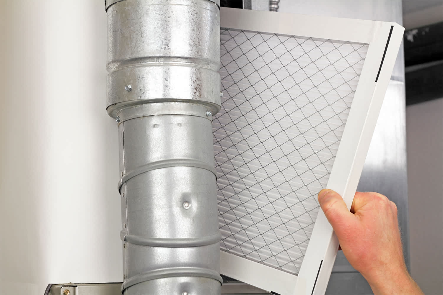 Brand new furnace filter to be installed