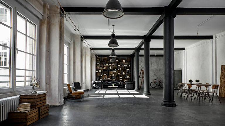 Interior of a loft apartment
