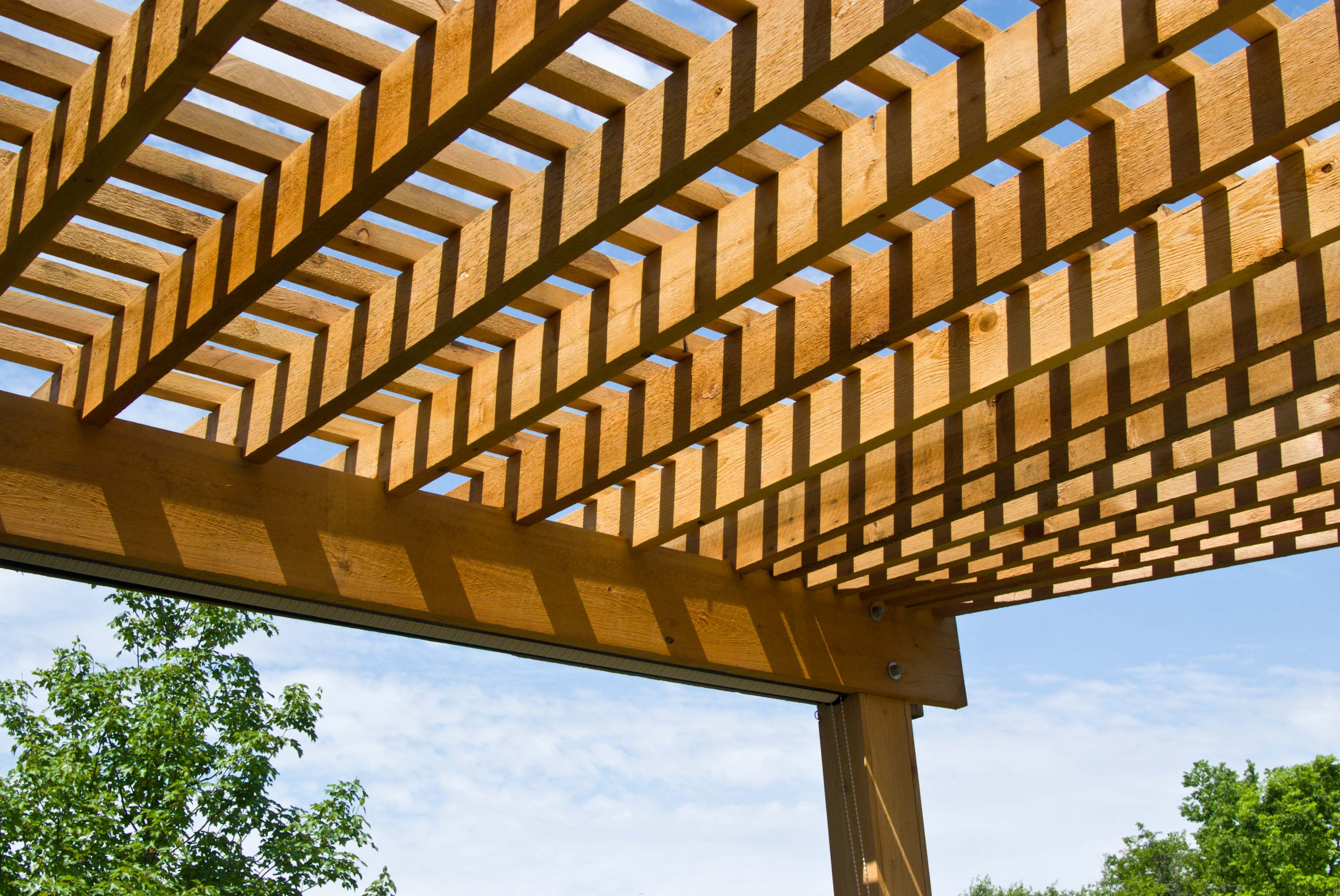 wood pergola