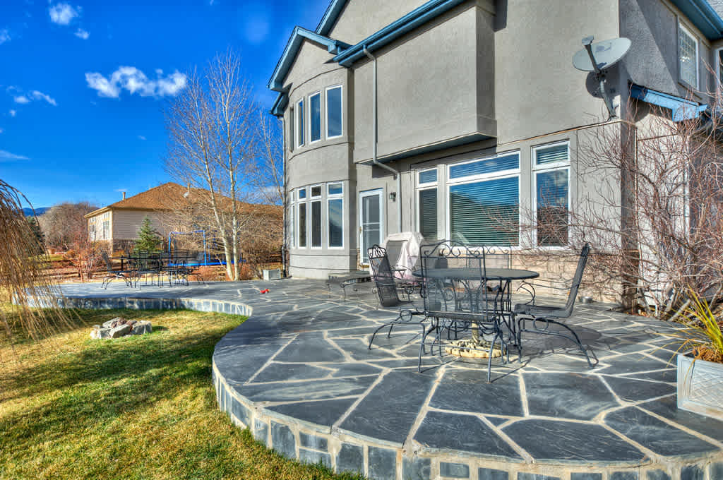 Backyard patio