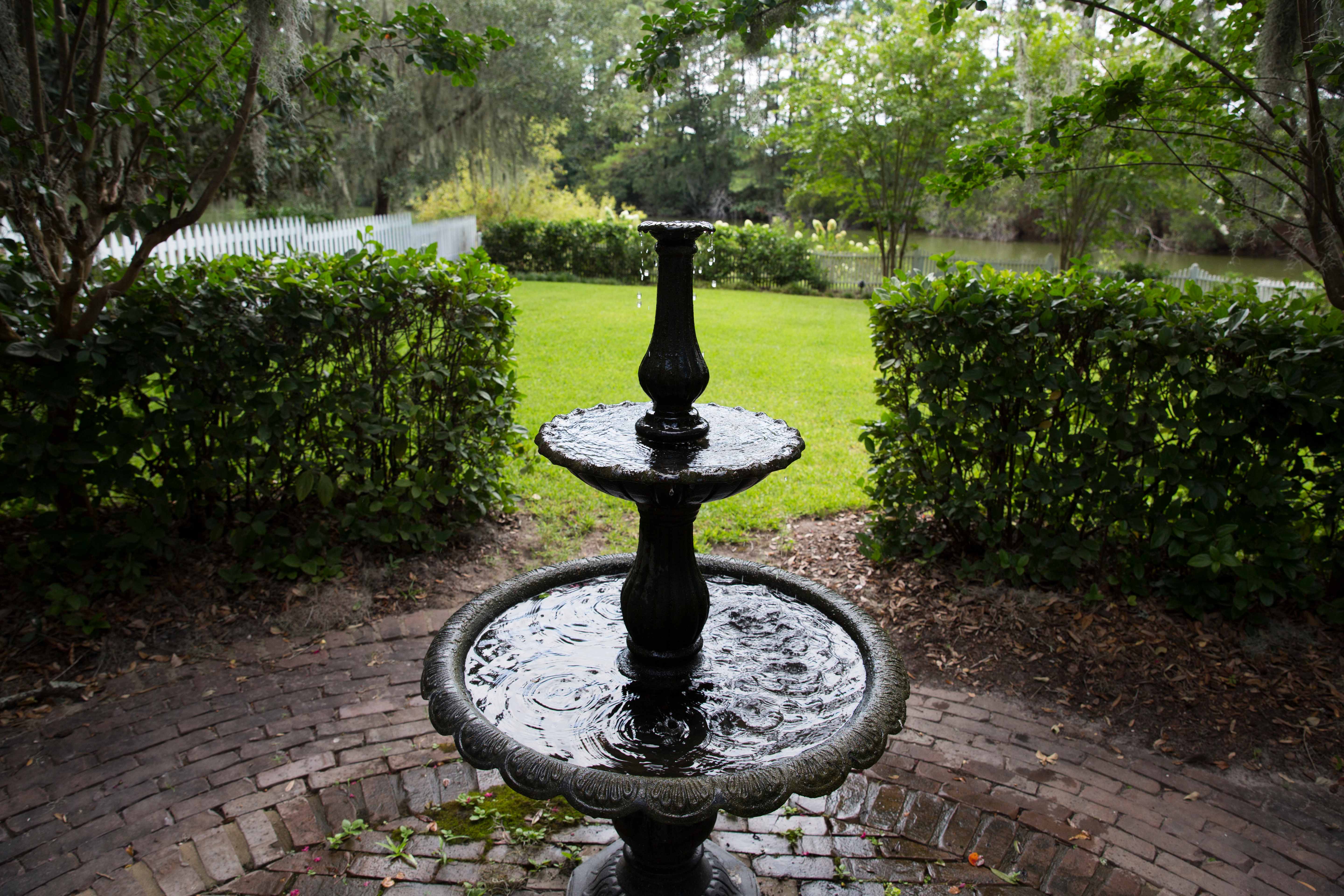 3-tier backyard water fountain in Savannah