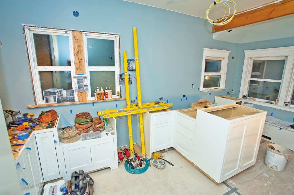 Remodeling project in progress