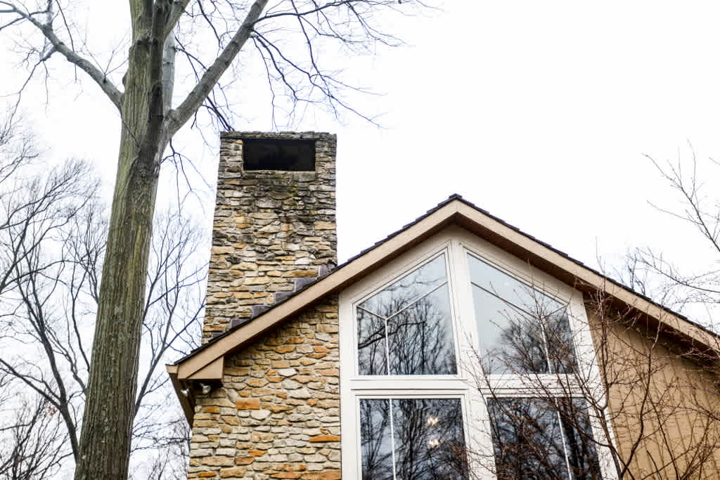Stone chimney
