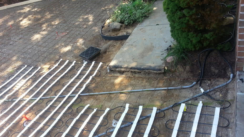 installing heated driveway coils