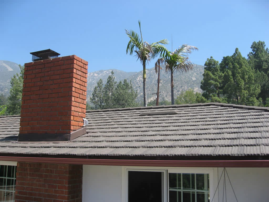 new metal roof on home
