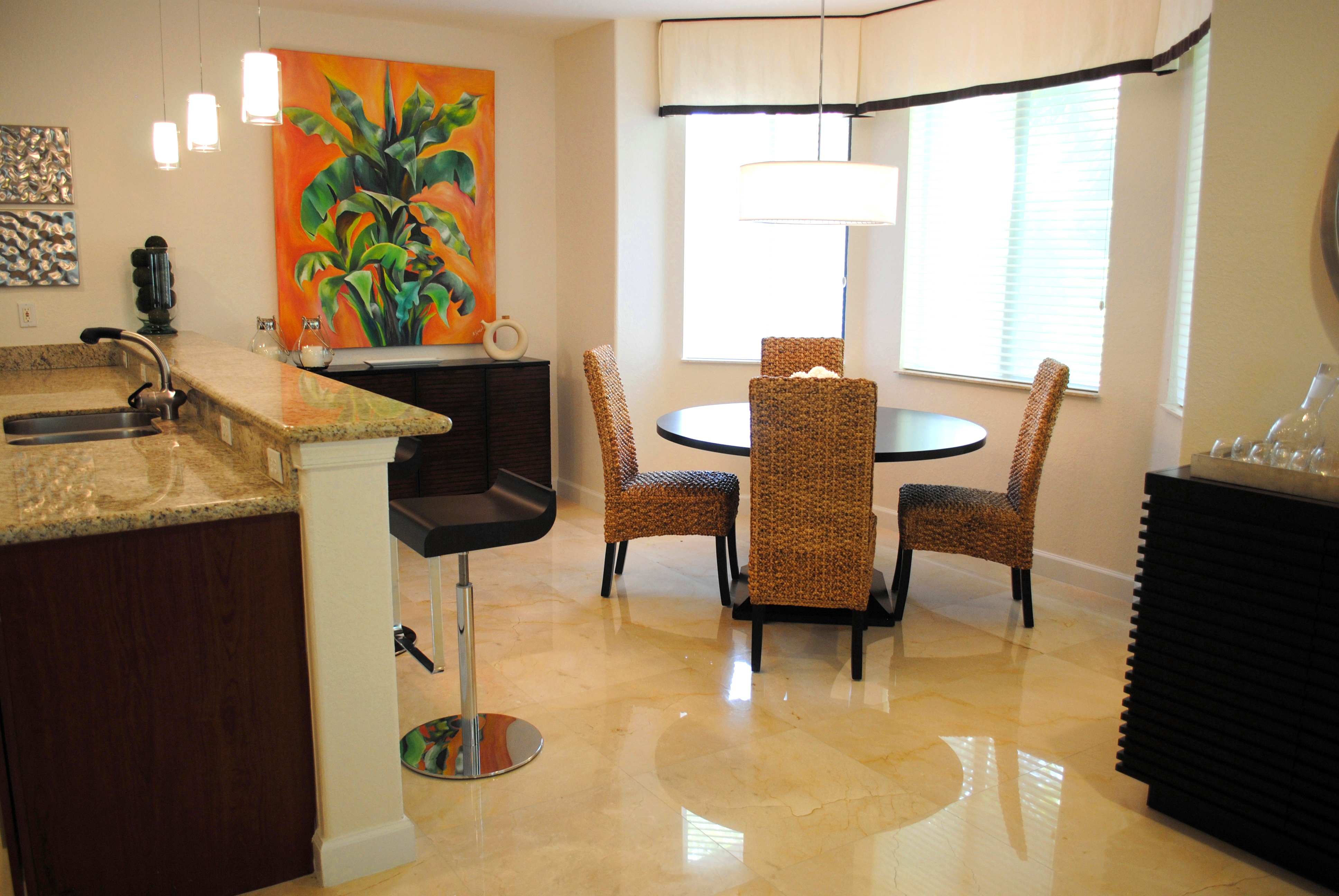 breakfast nook in kitchen