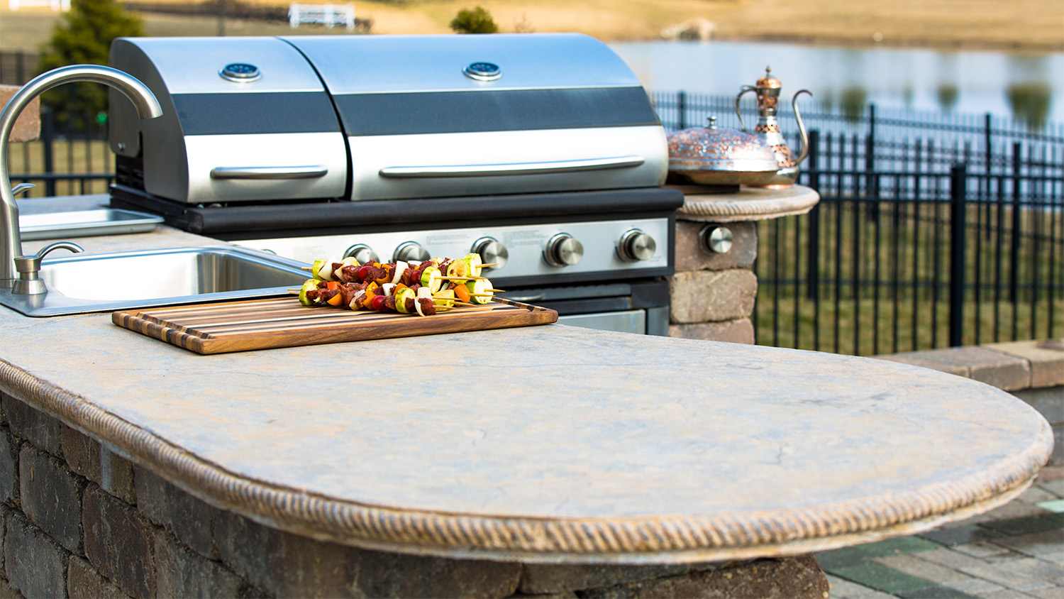 outdoor kitchen countertop