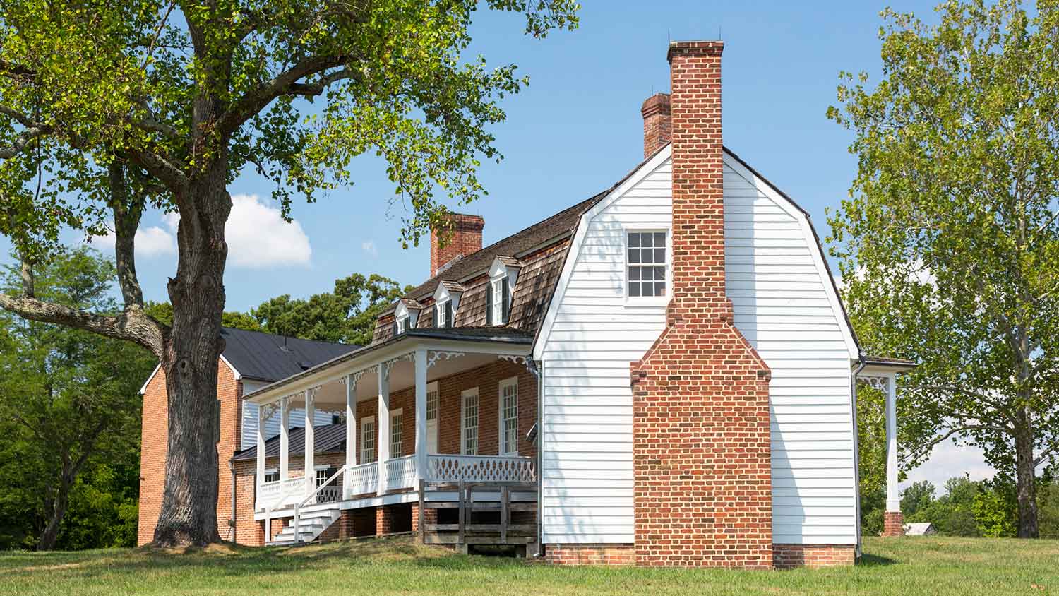red brick chimney