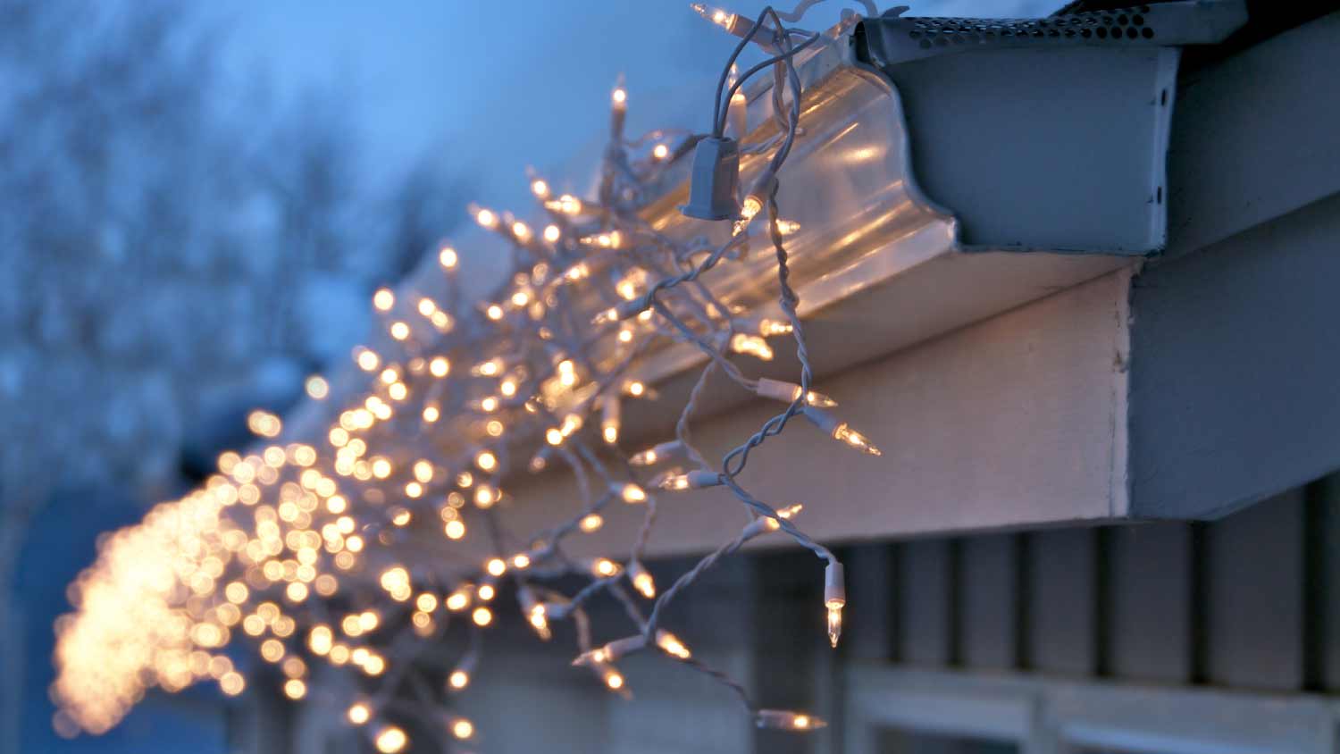 None Icicle Christmas lights