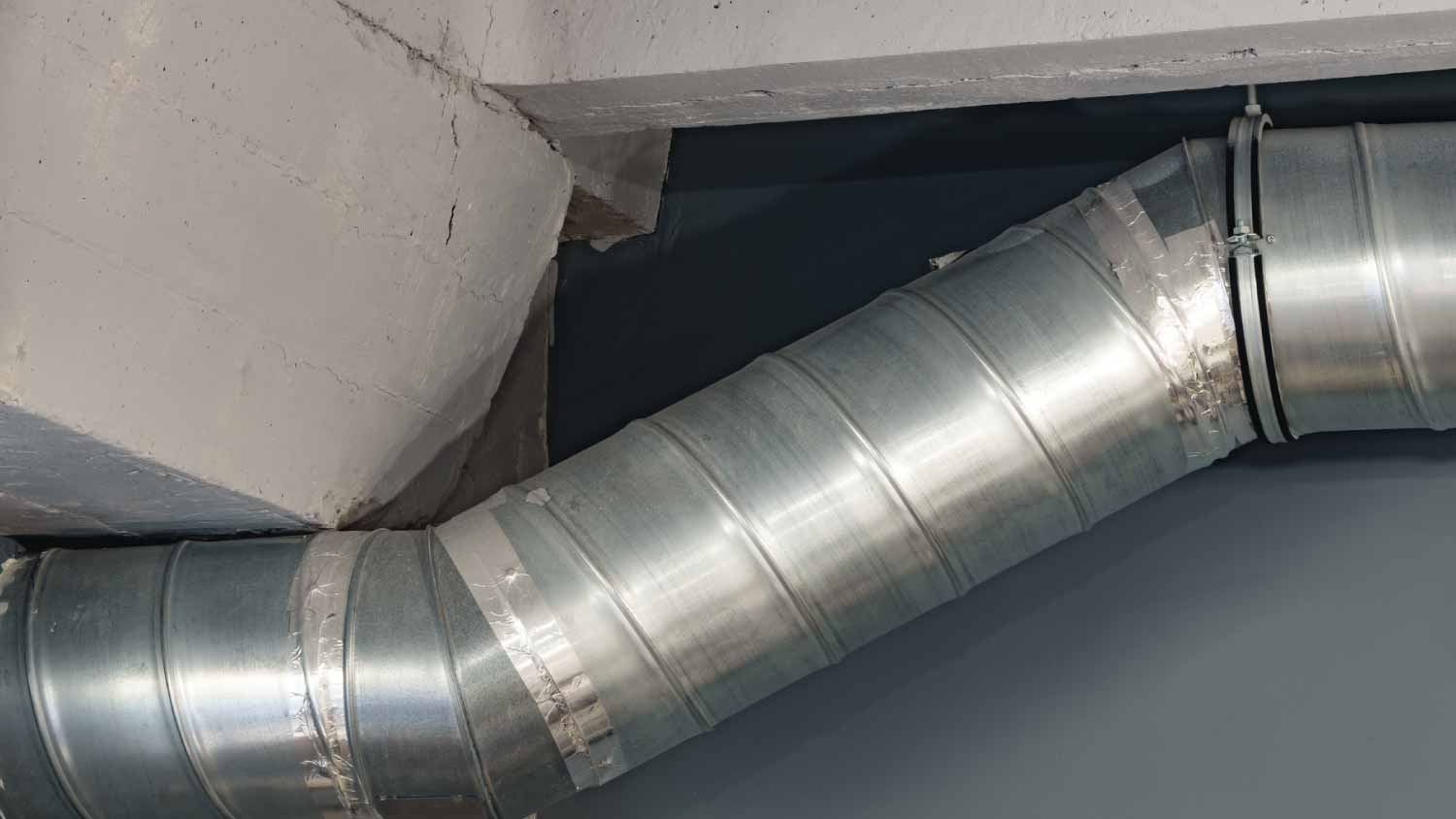 None Silver ventilation pipes