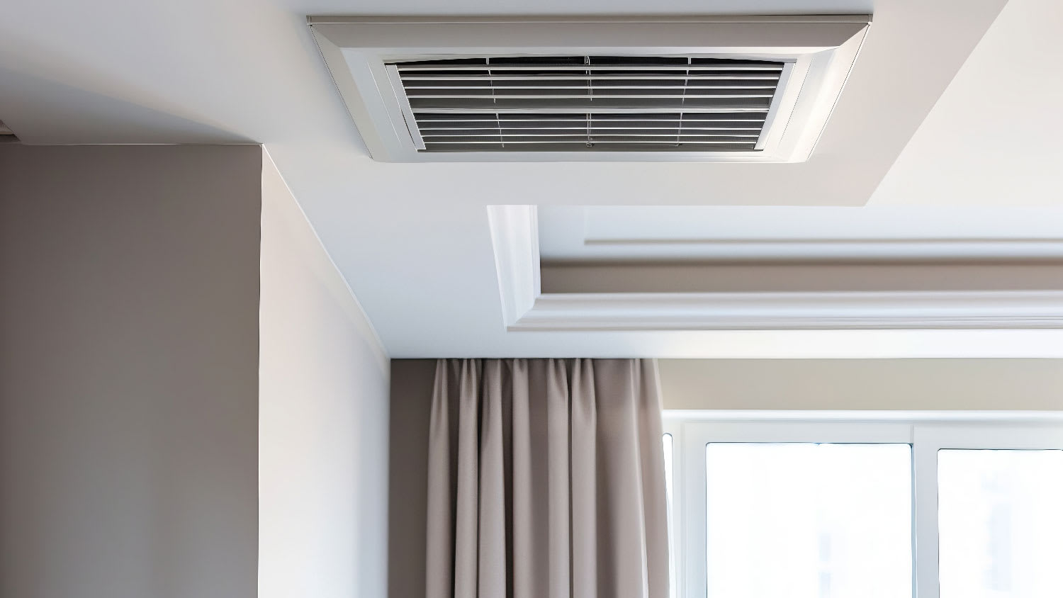 An air vent in a room