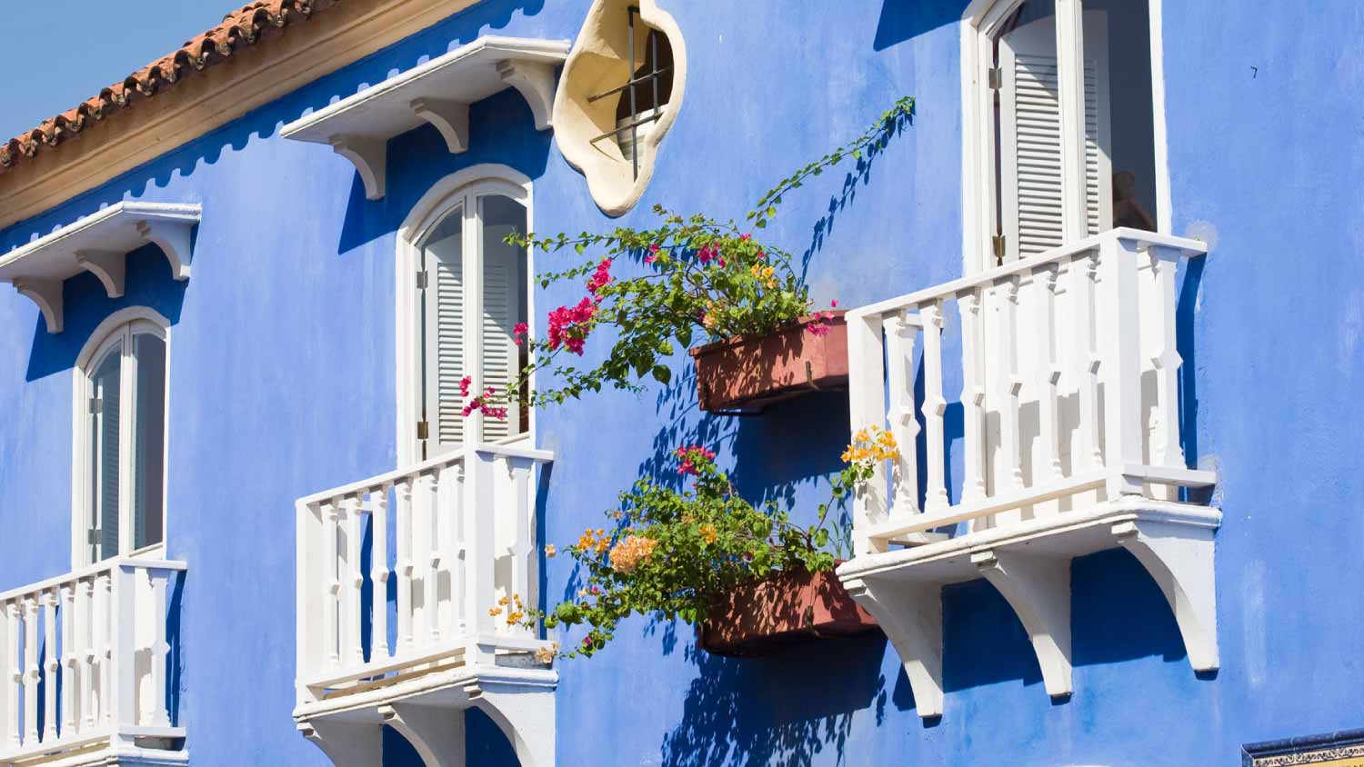 None Old blue house