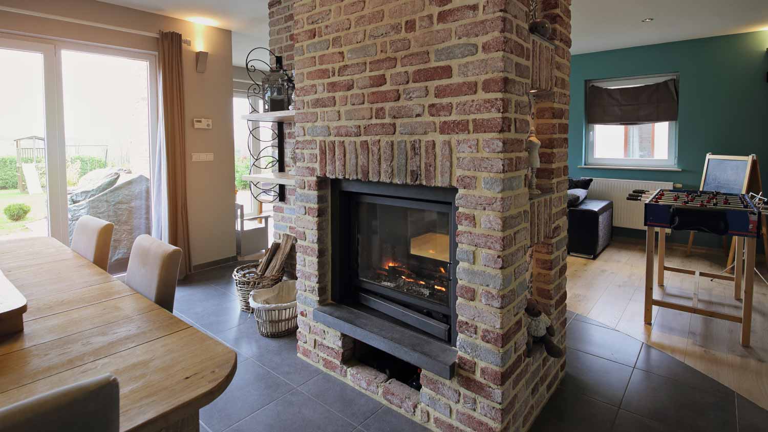 Large fireplace insert