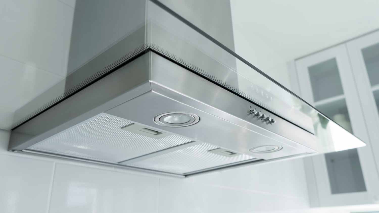None Silver kitchen hood