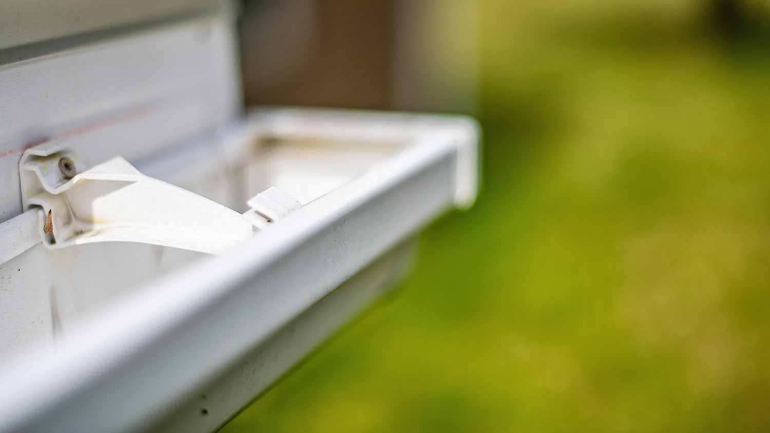 None White clean gutter