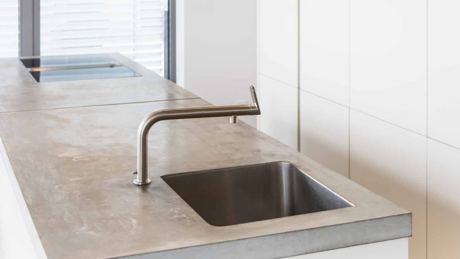 None Modern contemporary kitchen with concrete kitchen