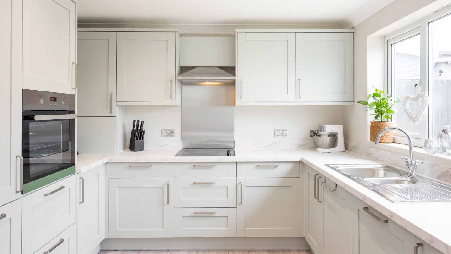 White open kitchen