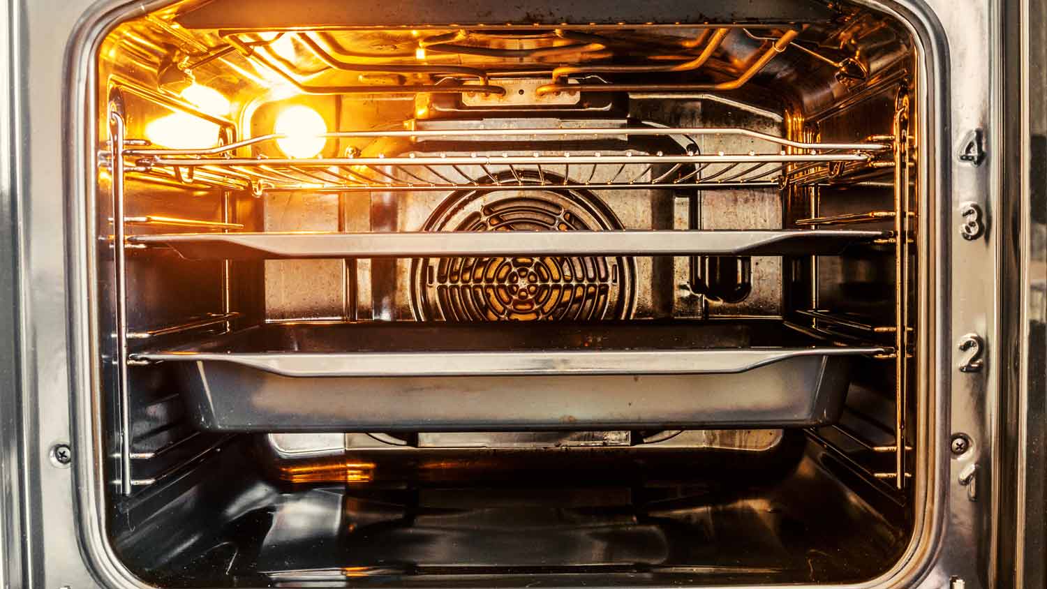 None inside empty convection oven