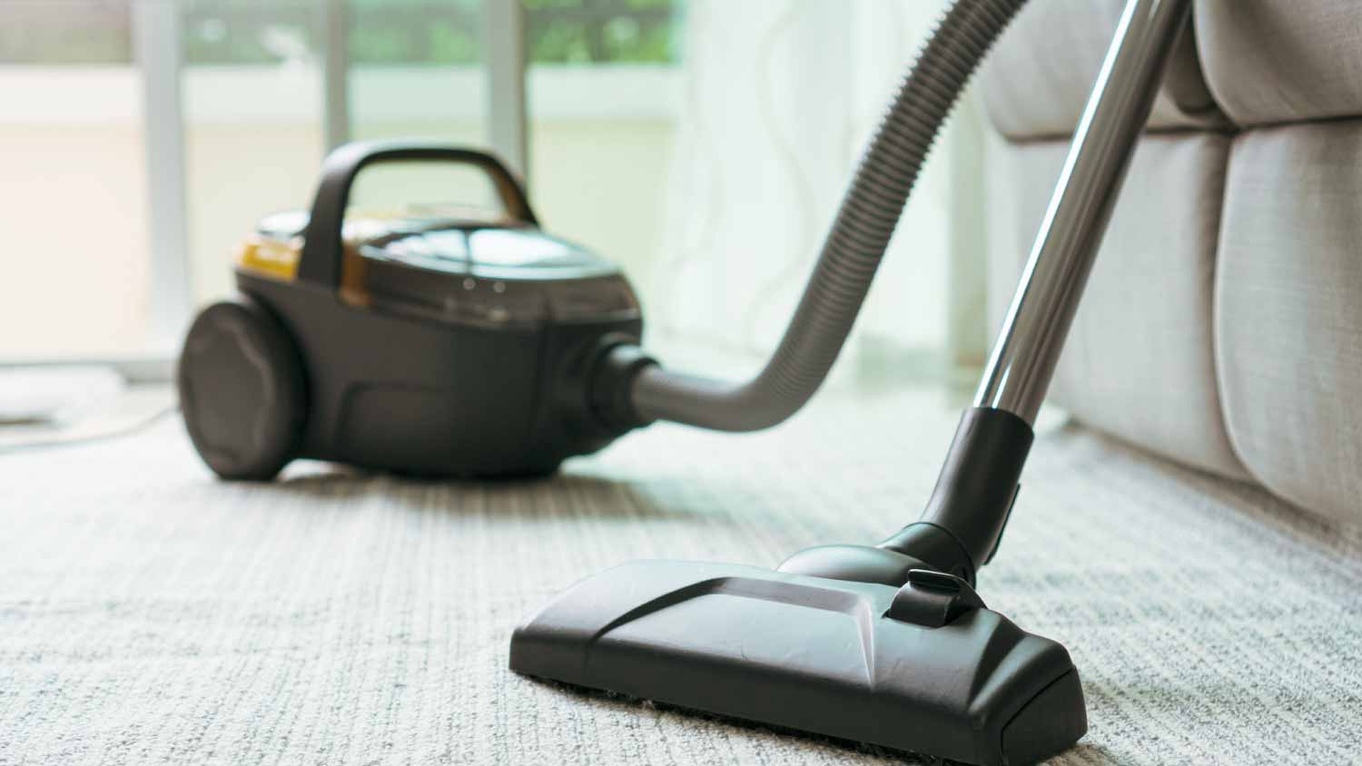 None Vacuum cleaner in living room