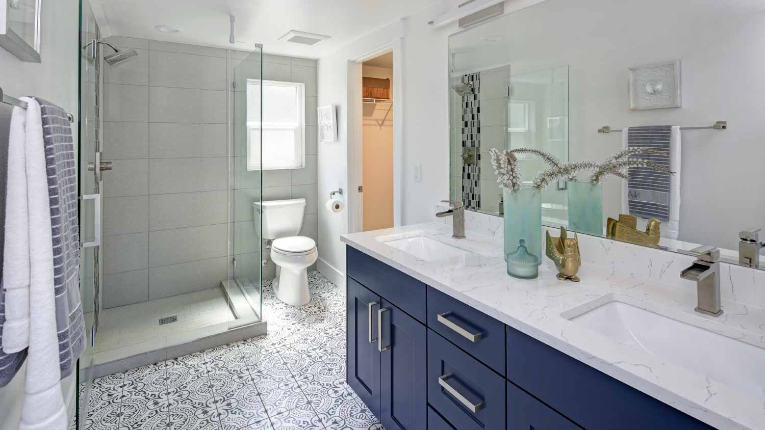 Modern bathroom interior