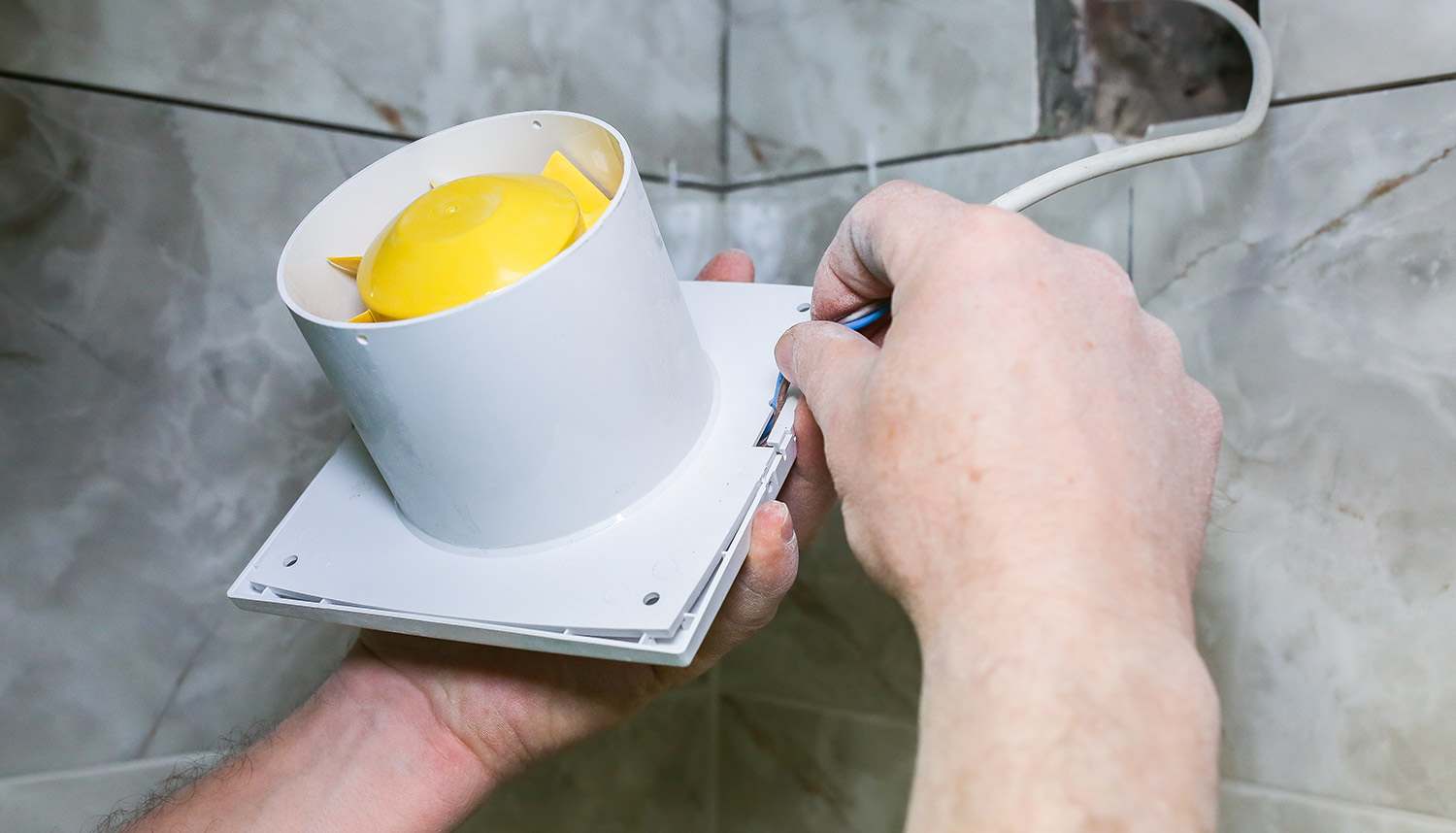 Installing exhaust fan