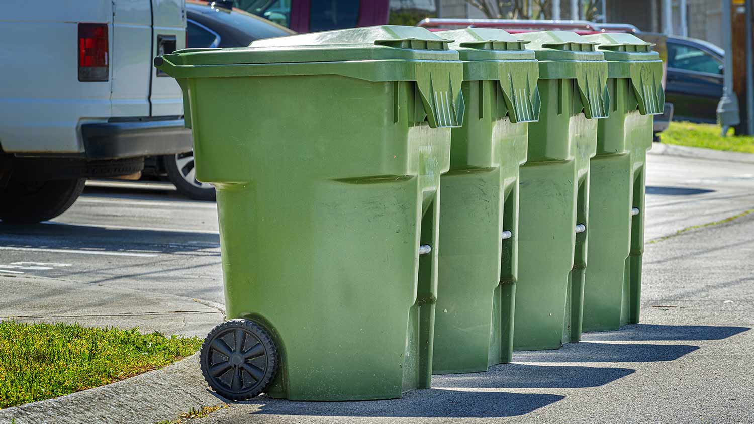 sealed bins outside of home